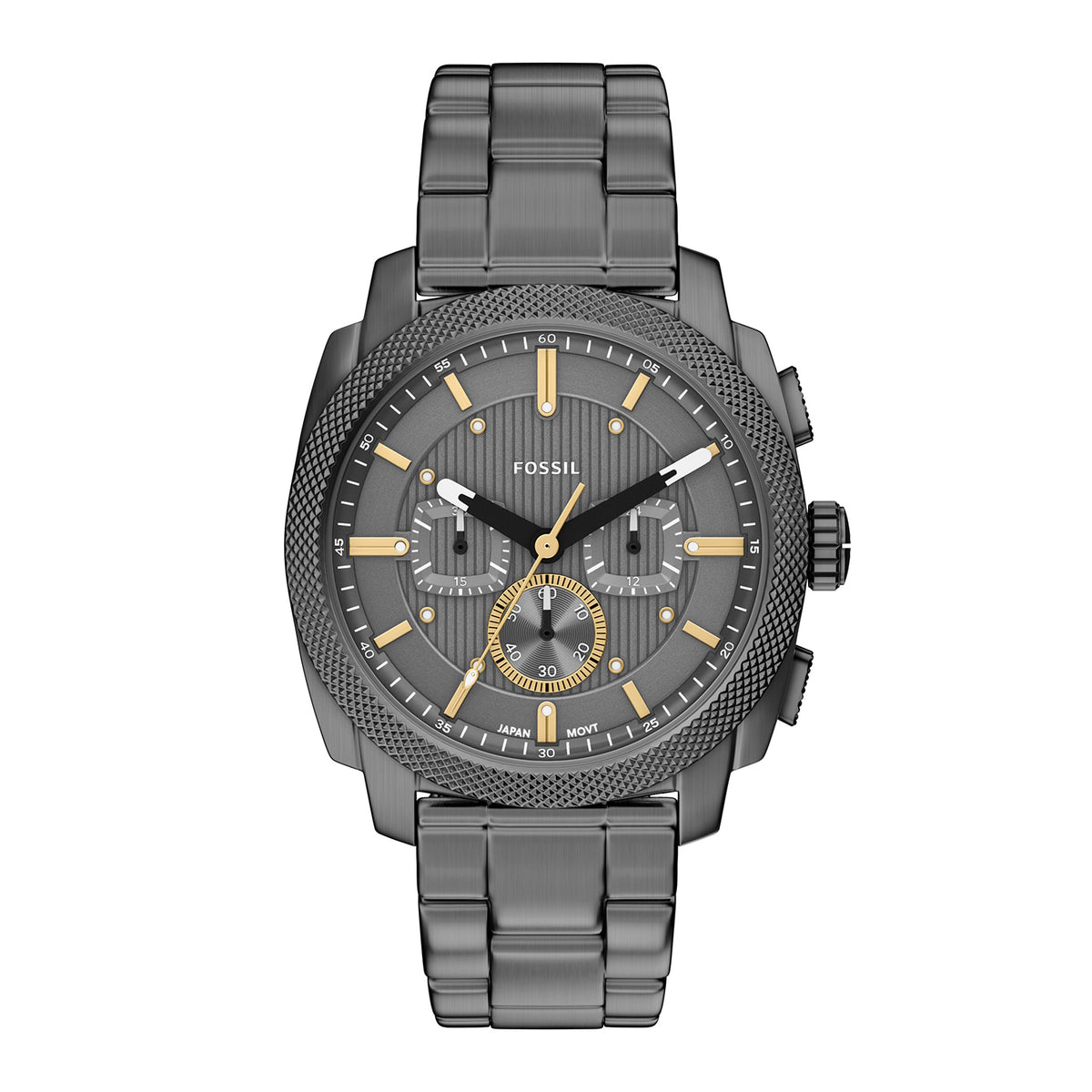 Fossil Men's Machine Chronograph Smoke Stainless Steel Watch - FS6160