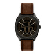 Fossil Men's Machine Big Tic 41MM Brown Leather Watch