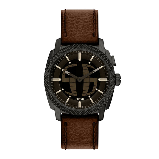Fossil Men's Machine Big Tic 41MM Brown Leather Watch