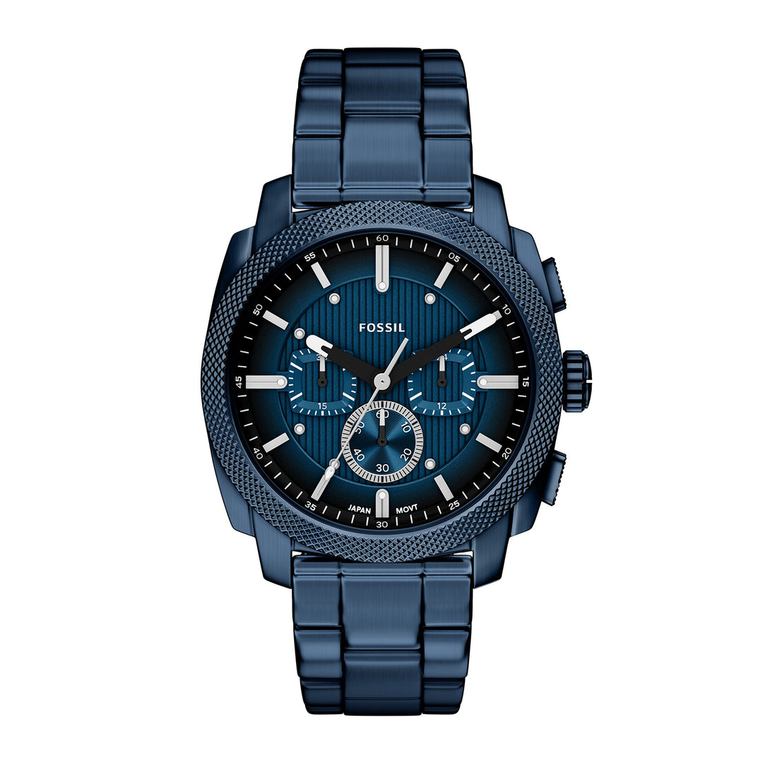Fossil Men's Machine Chronograph Navy Stainless Steel Watch