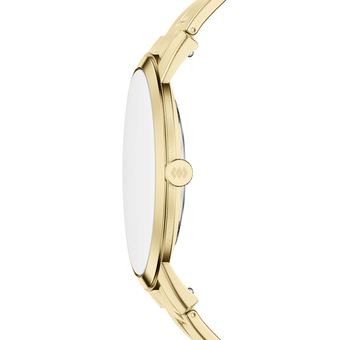 Fossil Men's Minimalist 44mm Three-Hand Gold-Tone Stainless Steel Watch
