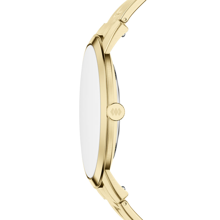 Fossil Men's Minimalist 44mm Three-Hand Gold-Tone Stainless Steel Watch