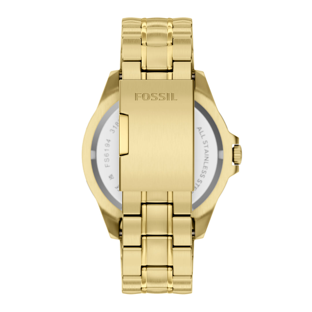 Fossil Men's Garrett 44mm Multifunction Gold-Tone Stainless Steel Watch