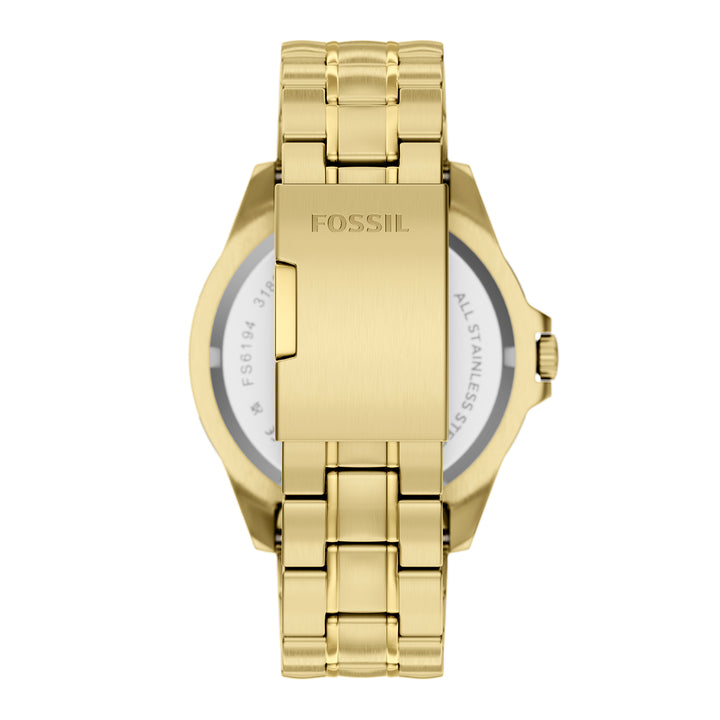 Fossil Men's Garrett 44mm Multifunction Gold-Tone Stainless Steel Watch