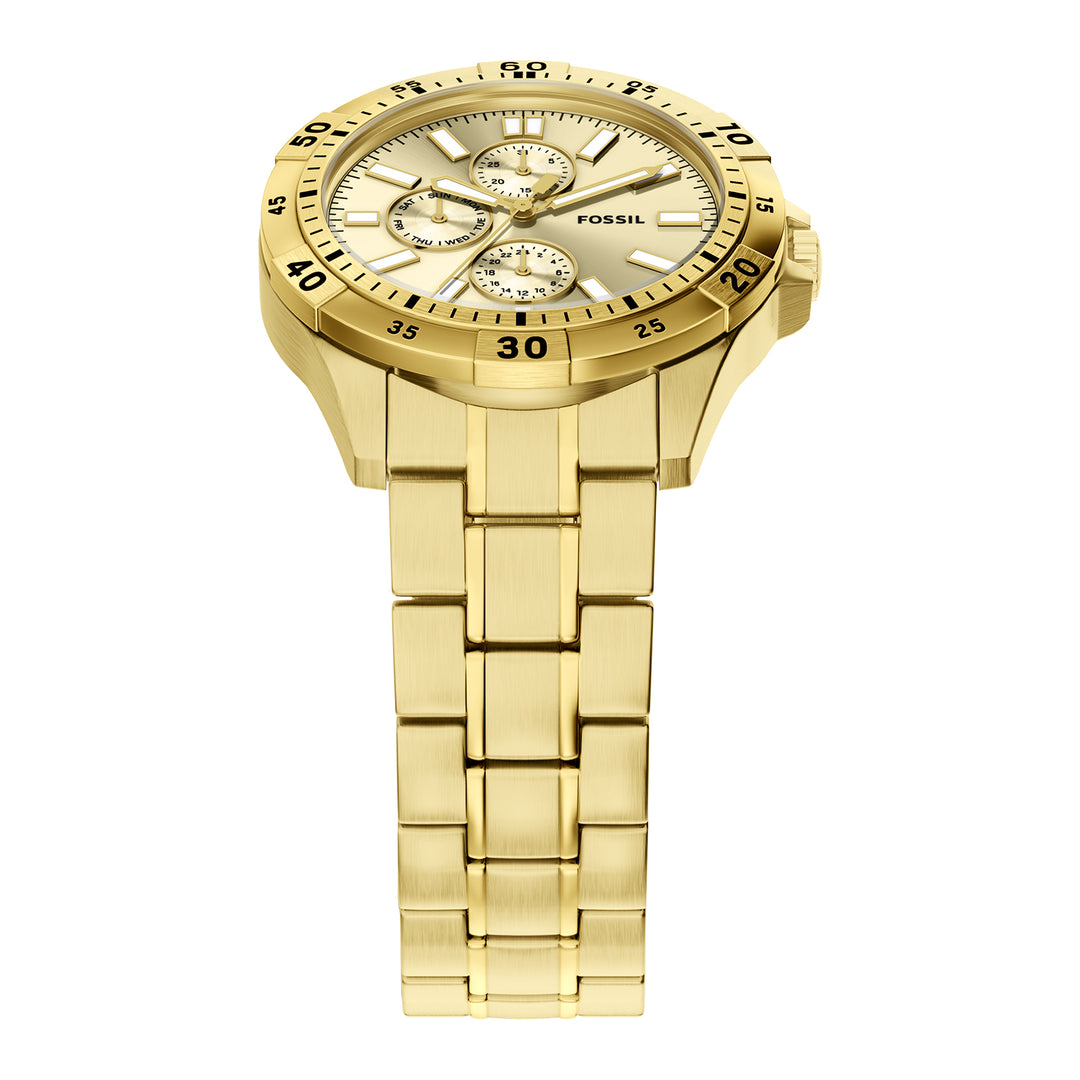 Fossil Men's Garrett 44mm Multifunction Gold-Tone Stainless Steel Watch