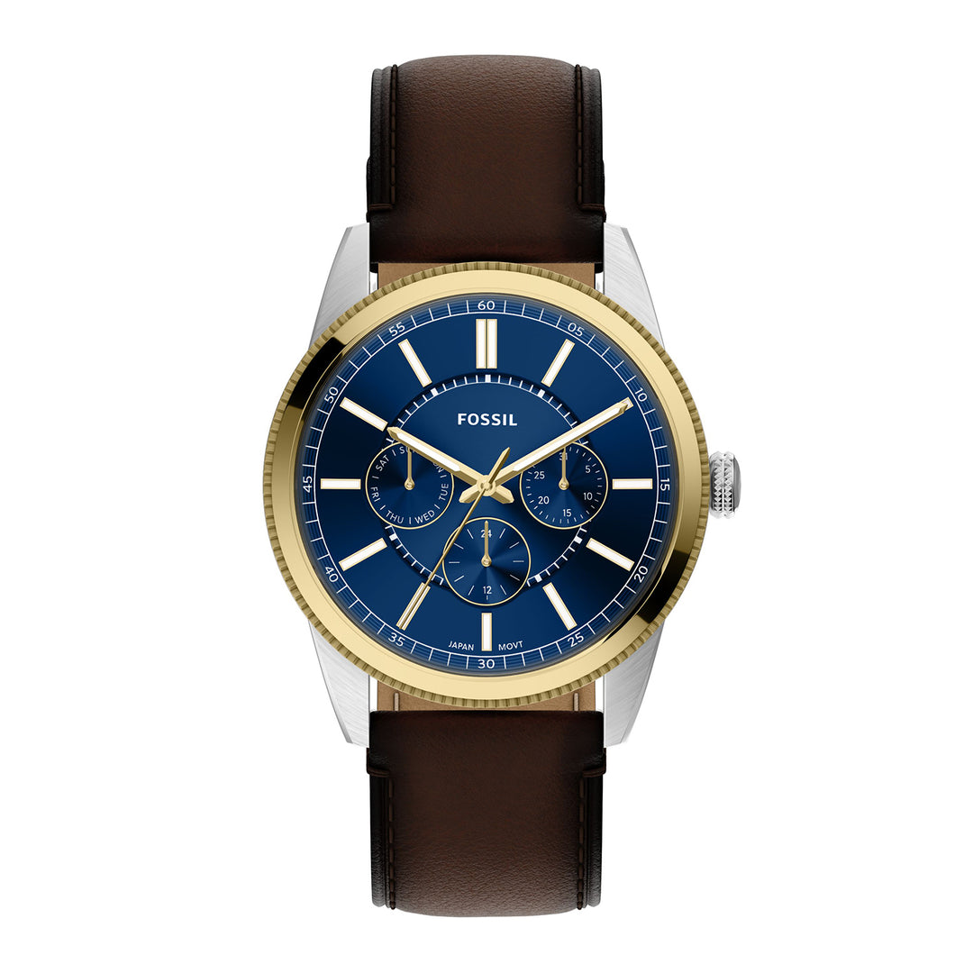 Fossil Men's Pearson 42mm Multifunction Brown Leather Watch
