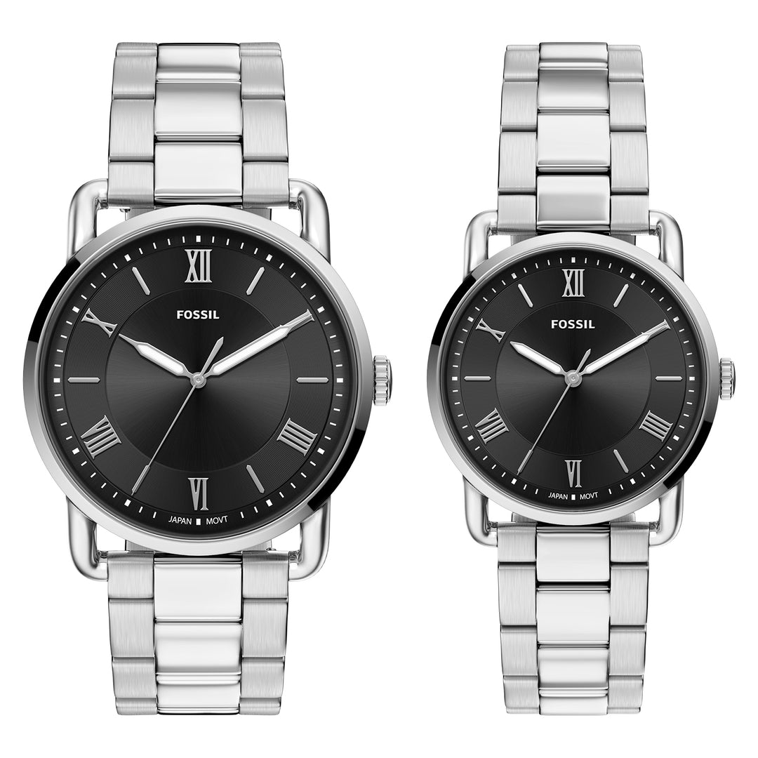 Fossil Men's Copeland 42mm Three-Hand Stainless Steel Watch Set
