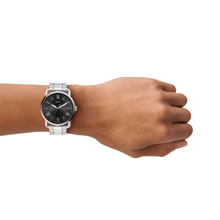 Fossil Men's Copeland 42mm Three-Hand Stainless Steel Watch Set