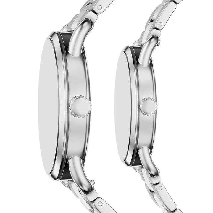 Fossil Men's Copeland 42mm Three-Hand Stainless Steel Watch Set