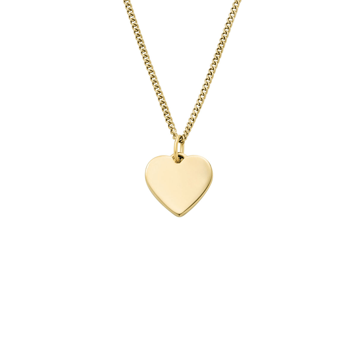 Fossil Women's Ellis Heart Gold-Tone Stainless Steel Necklace - JF03080710