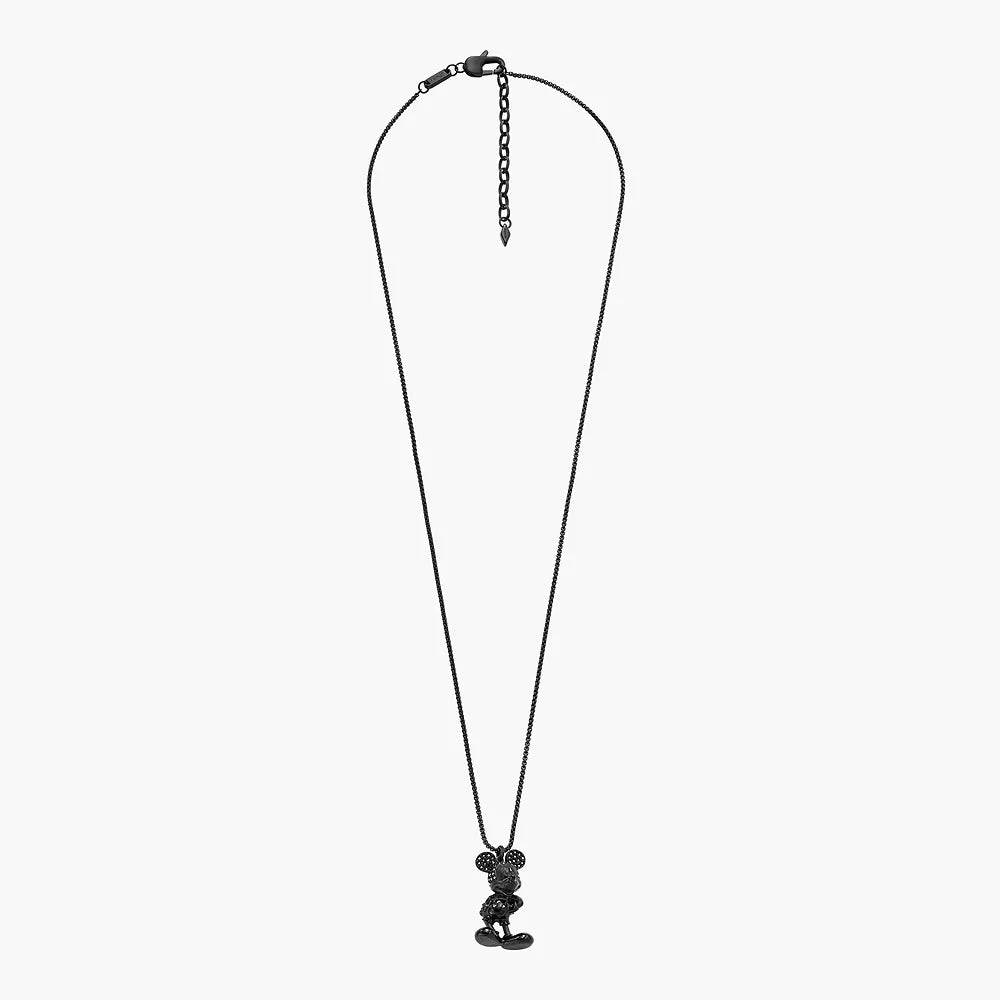 DISNEY FOSSIL SPECIAL EDITION BLACK STAINLESS STEEL CHAIN NECKLACE