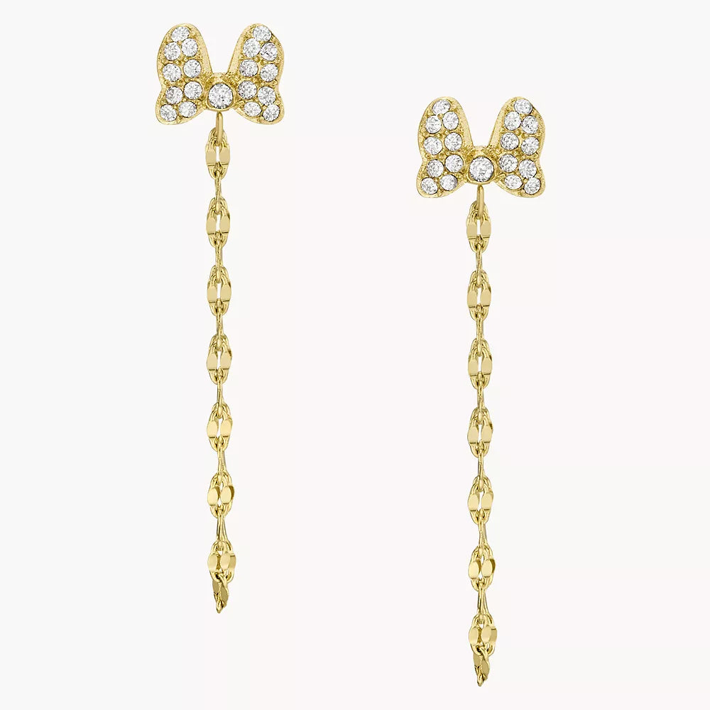 Disney Fossil Special Edition Gold-Tone Stainless Steel Drop Earrings