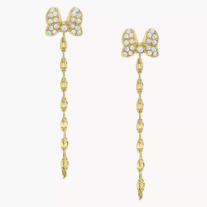 Disney Fossil Special Edition Gold-Tone Stainless Steel Drop Earrings