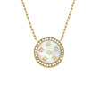 Fossil Women's Merrit Northlight Collection Gold-Tone Stainless Steel Pendant Necklace