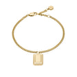 Fossil Women's Raquel Gold-Tone Stainless Steel Chain Bracelet