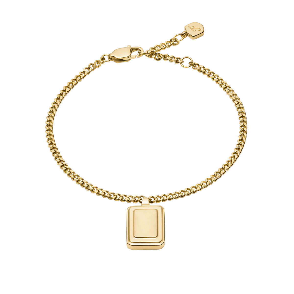 Fossil Women's Raquel Gold-Tone Stainless Steel Chain Bracelet - JF04953710