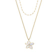 Fossil Women's Sutton The Flower Collection Mother-of-Pearl Multi-Strand Necklace