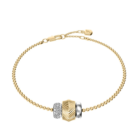 Fossil Women's Harlow Rondelles Two-Tone Stainless Steel Station Bracelet