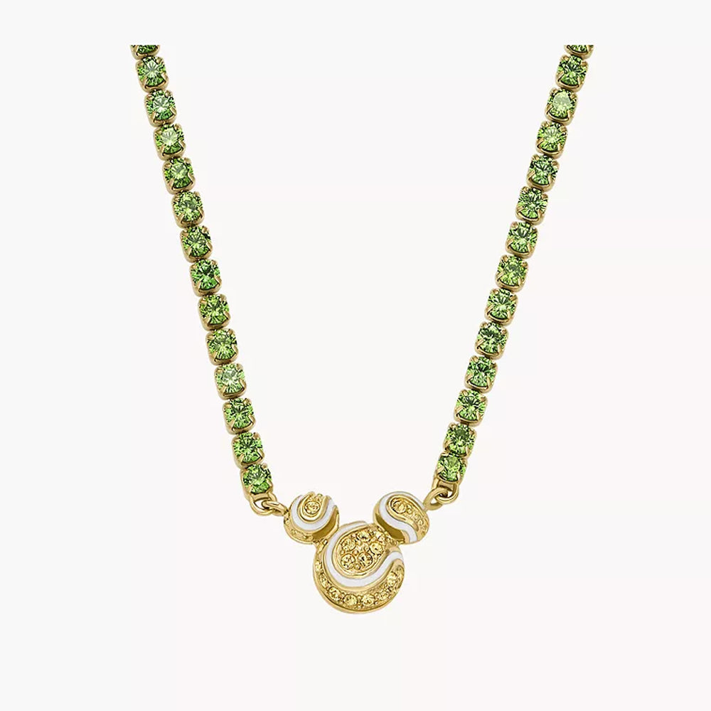 Disney Fossil Mickey Mouse Special Edition Crystal Tennis Necklace