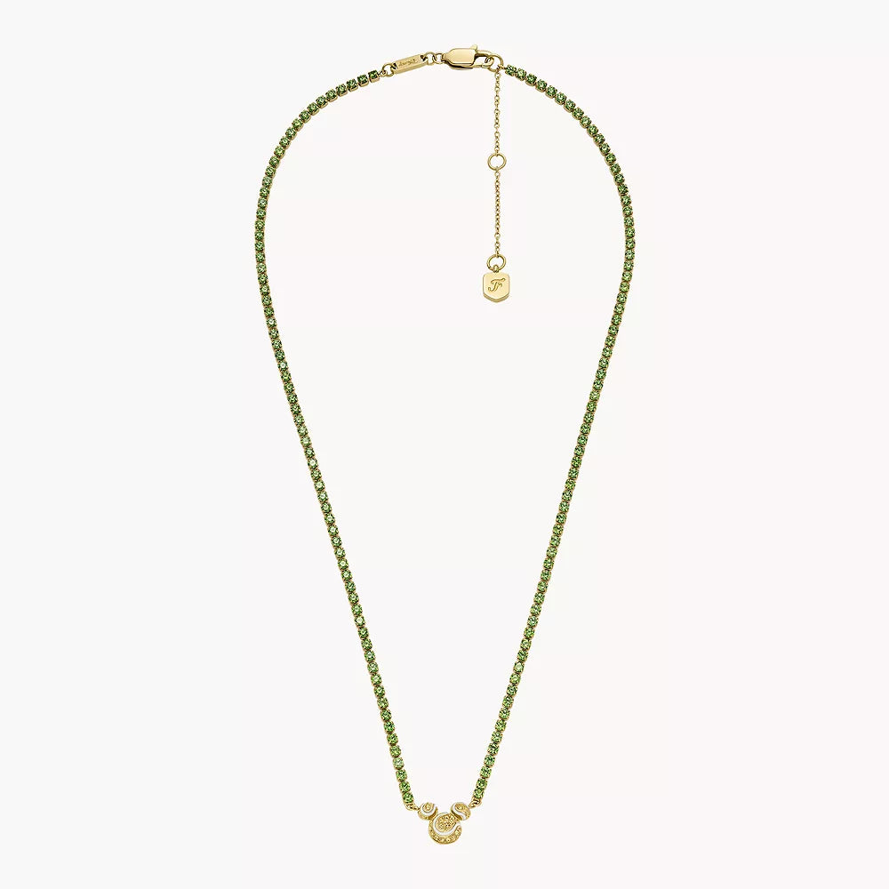 Disney Fossil Mickey Mouse Special Edition Crystal Tennis Necklace