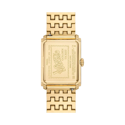 Willy Wonka™ x Fossil Limited Edition Three-Hand Gold-Tone Stainless Steel Men's Watch