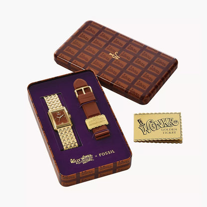 Willy Wonka™ x Fossil Limited Edition Three-Hand Gold-Tone Stainless Steel Men's Watch
