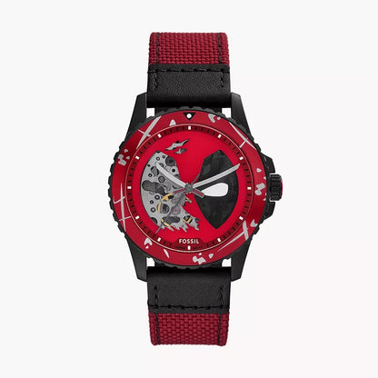 Marvel x Fossil Limited Edition Deadpool Automatic Watch