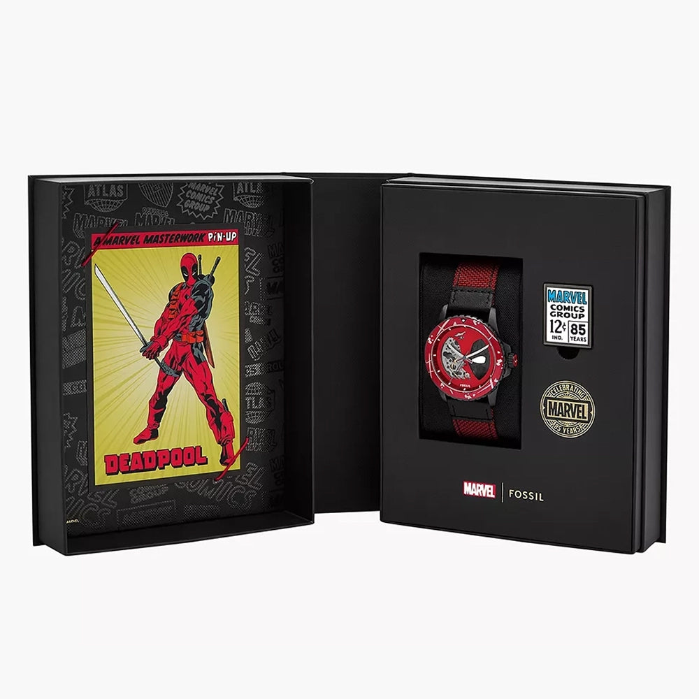 Marvel x Fossil Limited Edition DEADPOOL Automatic Watch