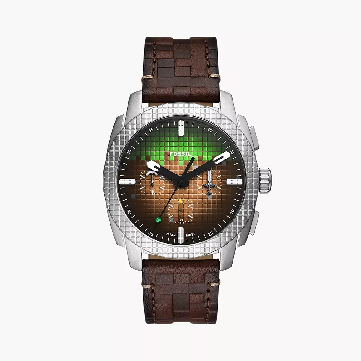 Minecraft x Fossil Limited-Edition Grass Block Chronograph Watch - LE1206