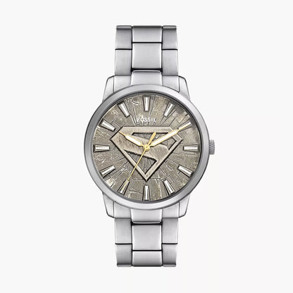 Superman x Fossil Limited-Edition S-Shield Watch Set - LE1207SET