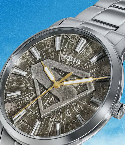 Superman x Fossil Limited-Edition S-Shield Watch Set - LE1207SET