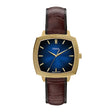 Fossil Unisex Nick Jonas x Fossil Machine Luxe Blue Vignette Three-Hand Brown Croco Leather Watch
