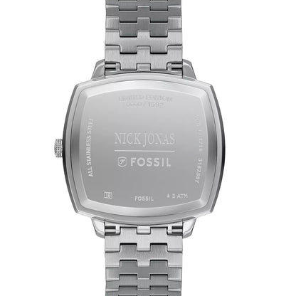 Fossil Unisex Nick Jonas x Fossil Machine Luxe Aventurine Three-Hand Stainless Steel Watch