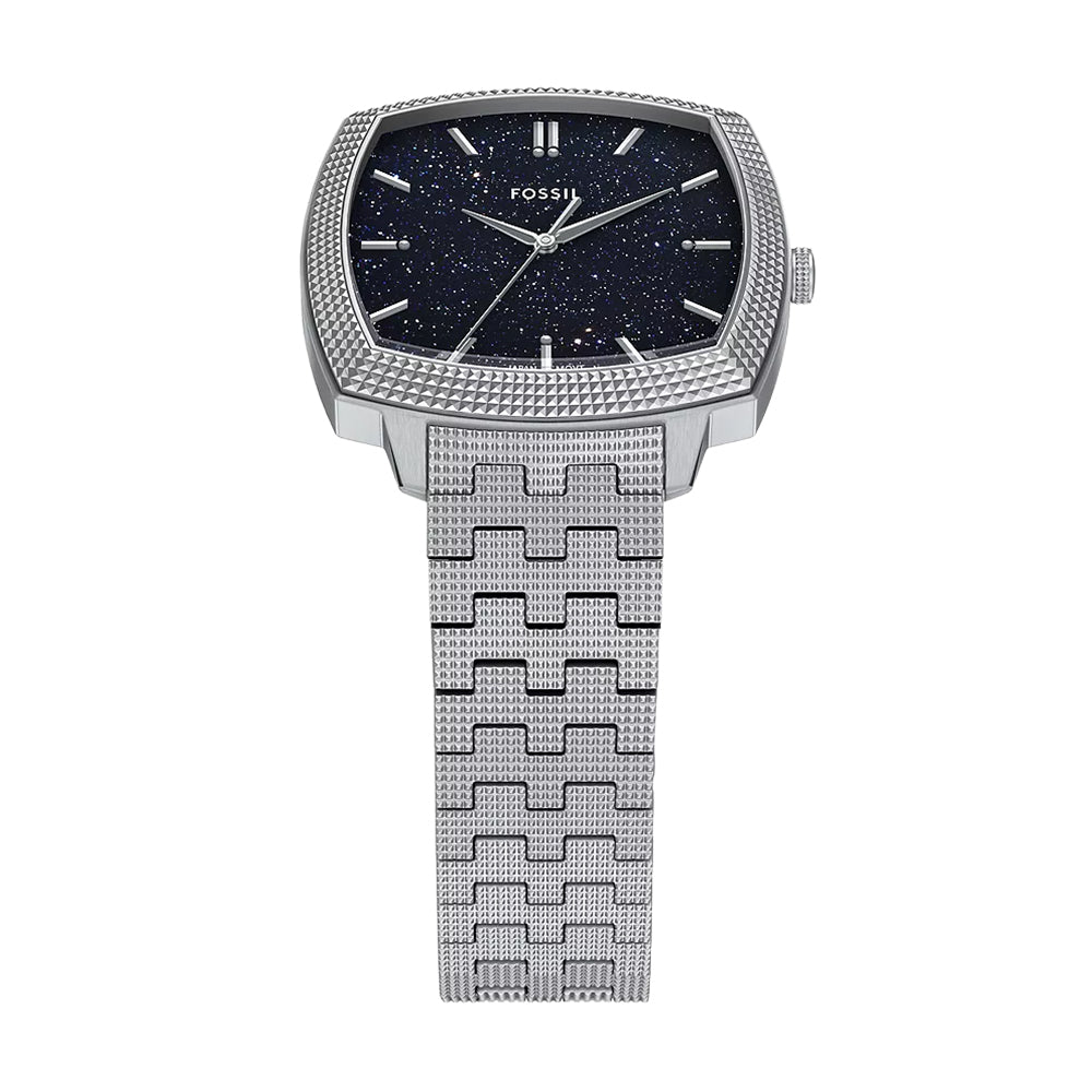 Fossil Unisex Nick Jonas x Fossil Machine Luxe Aventurine Three-Hand Stainless Steel Watch