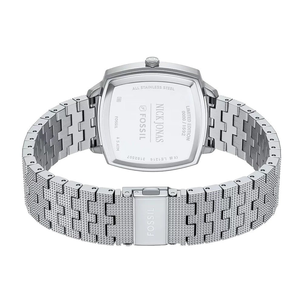 Fossil Unisex Nick Jonas x Fossil Machine Luxe Aventurine Three-Hand Stainless Steel Watch