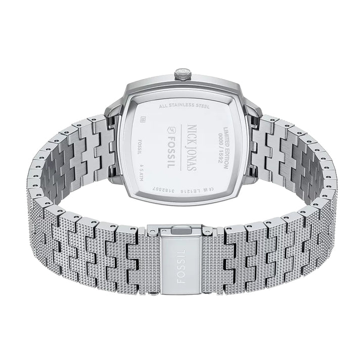 Fossil Unisex Nick Jonas x Fossil Machine Luxe Aventurine Three-Hand Stainless Steel Watch