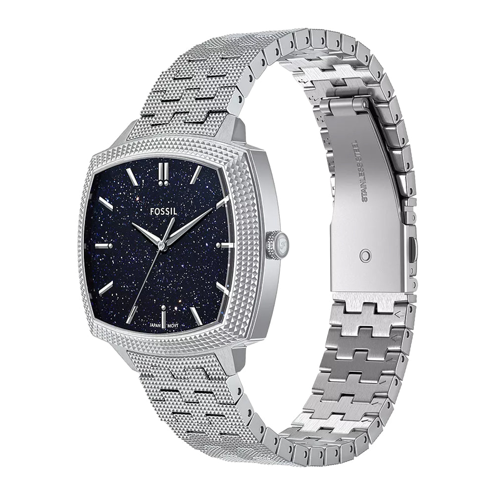Fossil Unisex Nick Jonas x Fossil Machine Luxe Aventurine Three-Hand Stainless Steel Watch
