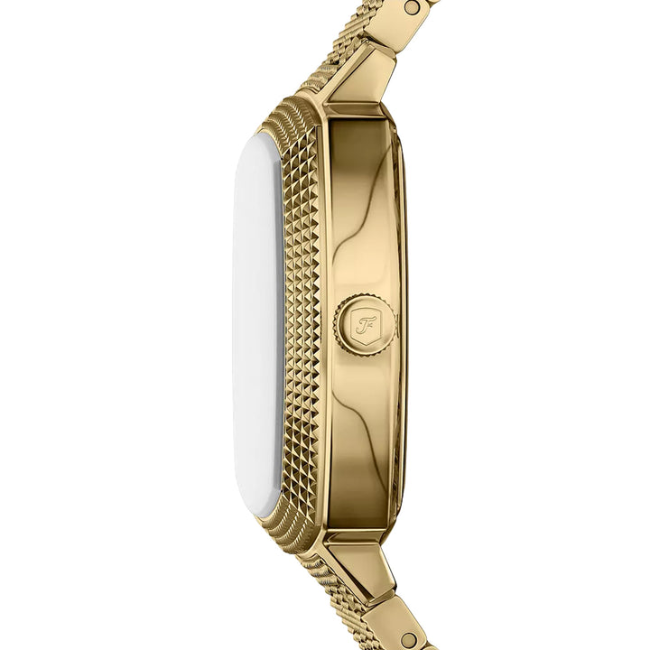 Fossil Unisex Nick Jonas x Fossil Machine Luxe Malachite Three-Hand Gold-Tone Stainless Steel Watch