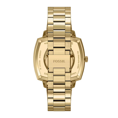 Fossil Unisex Nick Jonas x Fossil Machine Luxe Automatic Gold-Tone Stainless Steel Watch - LE1218