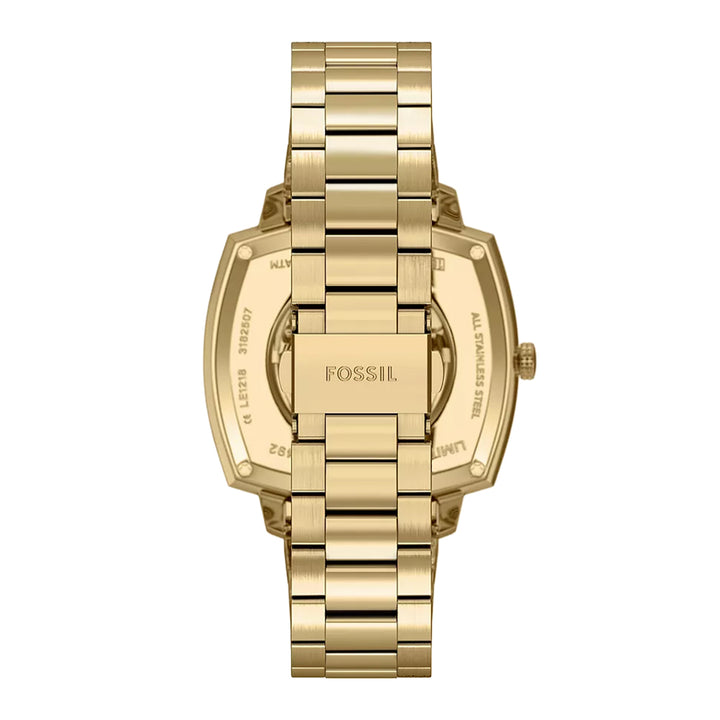 Fossil Unisex Nick Jonas x Fossil Machine Luxe Automatic Gold-Tone Stainless Steel Watch