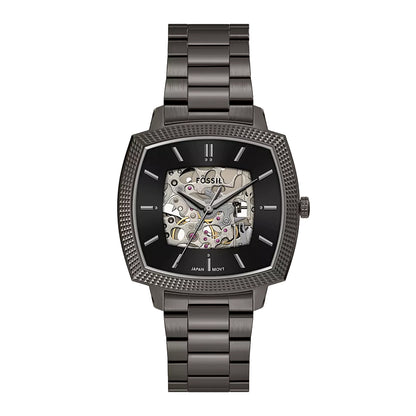 Fossil Unisex Nick Jonas x Fossil Machine Luxe Automatic Gunmetal Stainless Steel Watch - LE1219