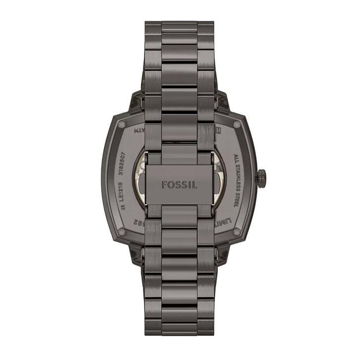 Fossil Unisex Nick Jonas x Fossil Machine Luxe Automatic Gunmetal Stainless Steel Watch