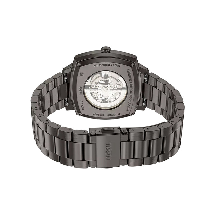 Fossil Unisex Nick Jonas x Fossil Machine Luxe Automatic Gunmetal Stainless Steel Watch