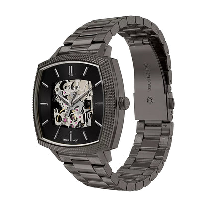 Fossil Unisex Nick Jonas x Fossil Machine Luxe Automatic Gunmetal Stainless Steel Watch - LE1219