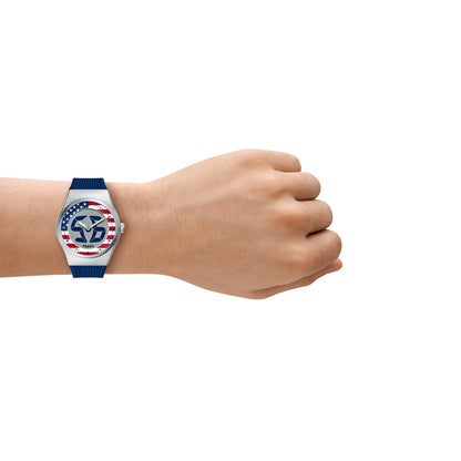 Fossil Men's World Flags Big Tic Usa Watch