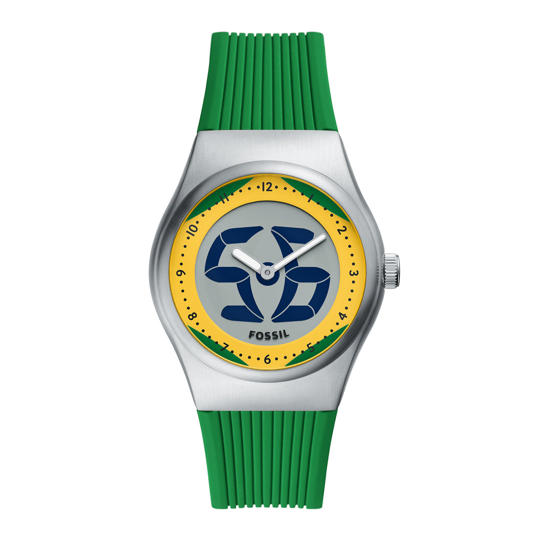 Fossil Men's World Flags Big Tic Brazil Watch