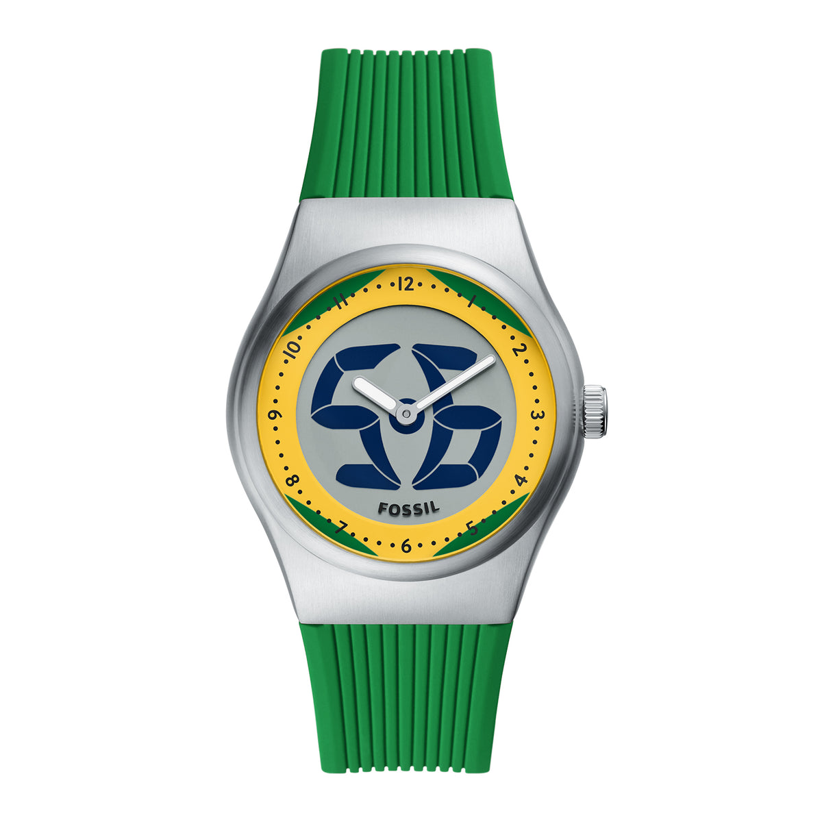Fossil Men's World Flags Big Tic Brazil Watch