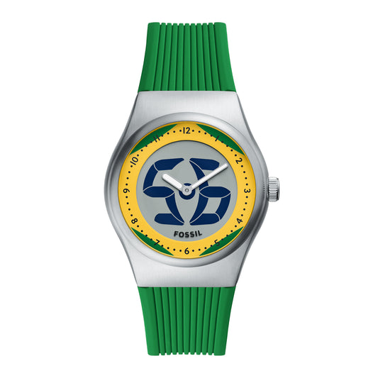 Fossil Men's World Flags Big Tic Brazil Watch