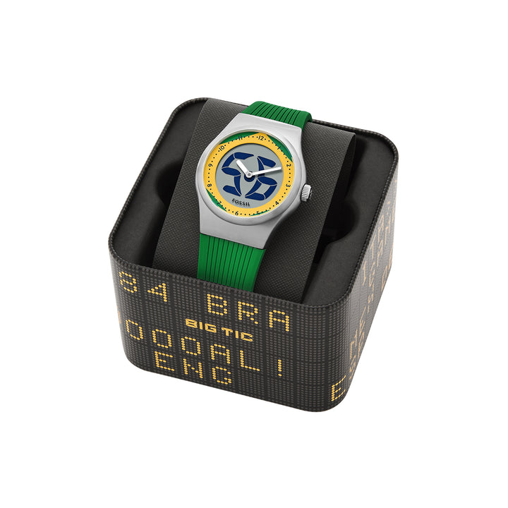 Fossil Men's World Flags Big Tic Brazil Watch