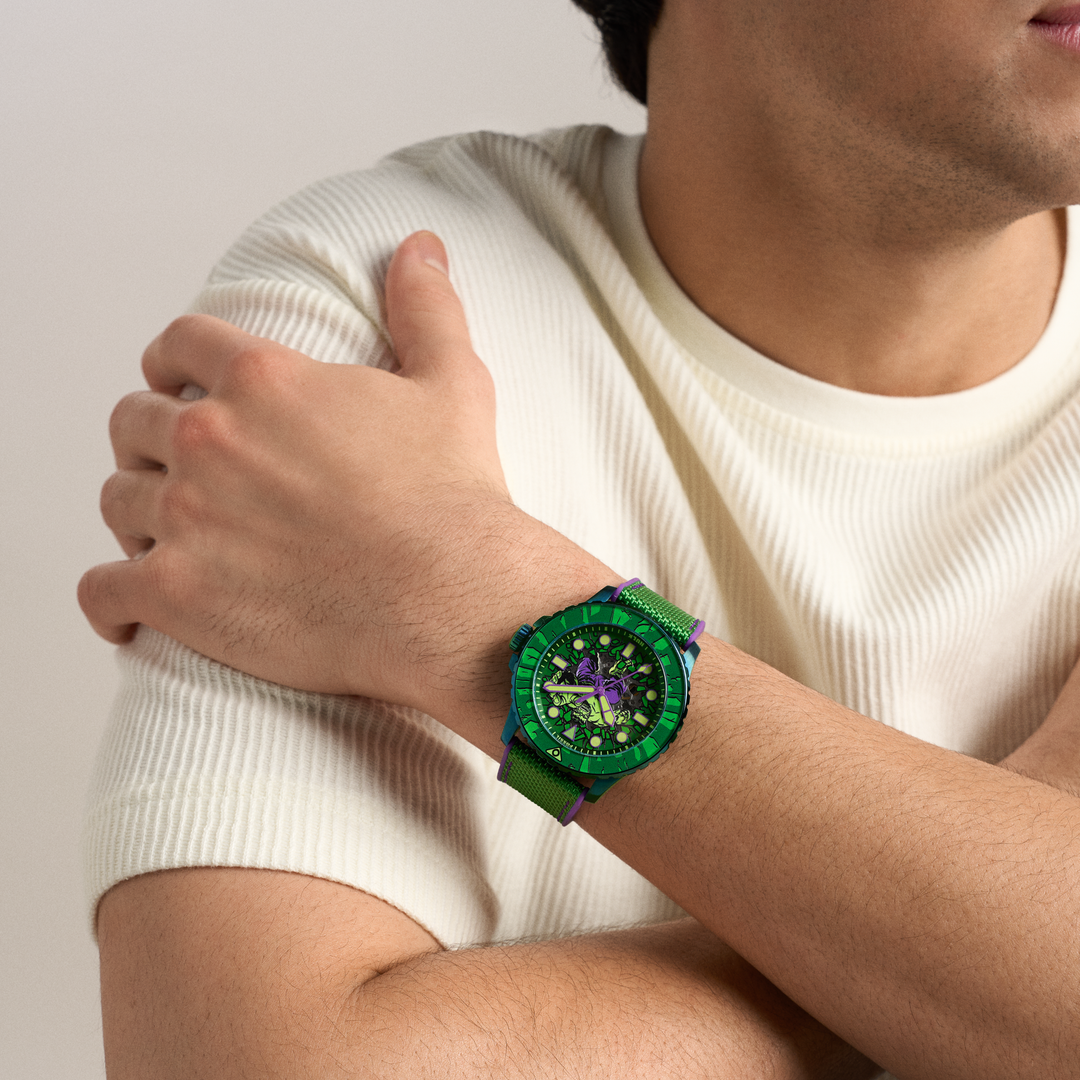 Marvel x Fossil Limited-Edition Incredible Hulk Automatic Watch